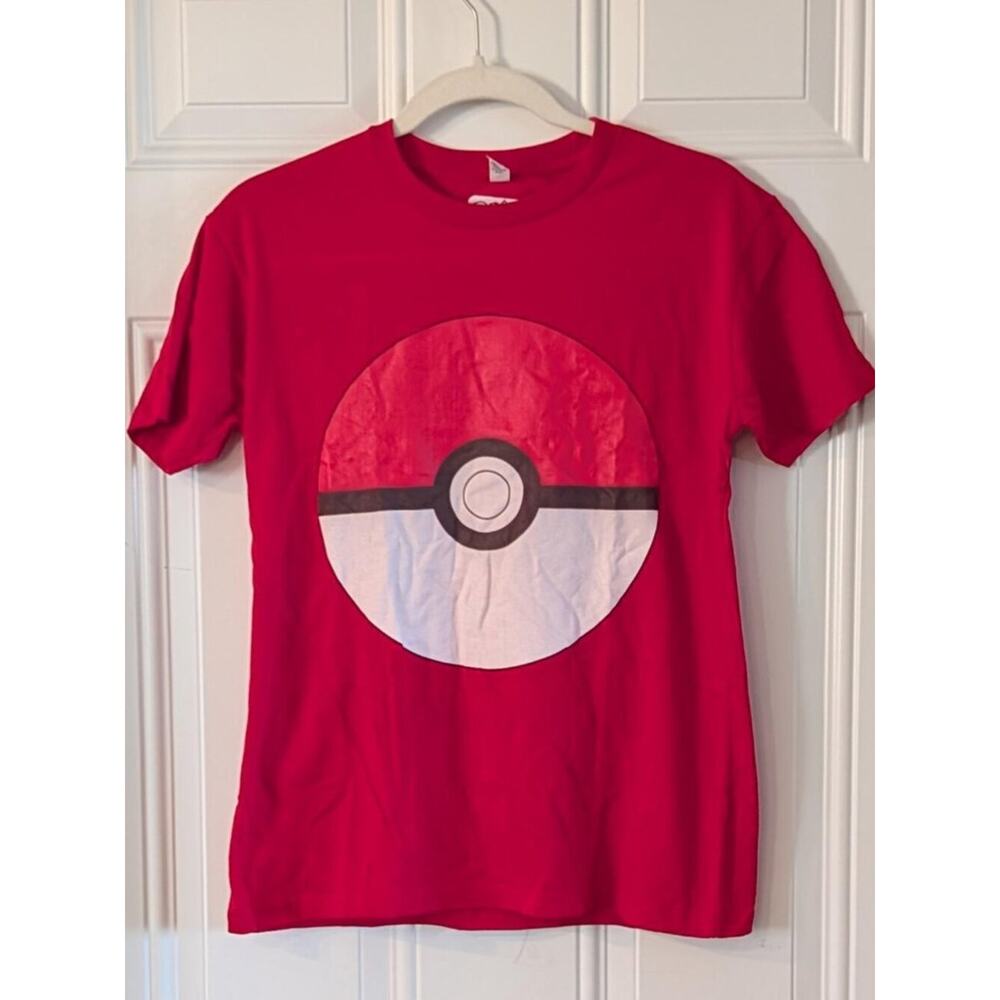 Pokemon Pokeball Graphic Tee Red Youth XL Anime Gamer Shirt